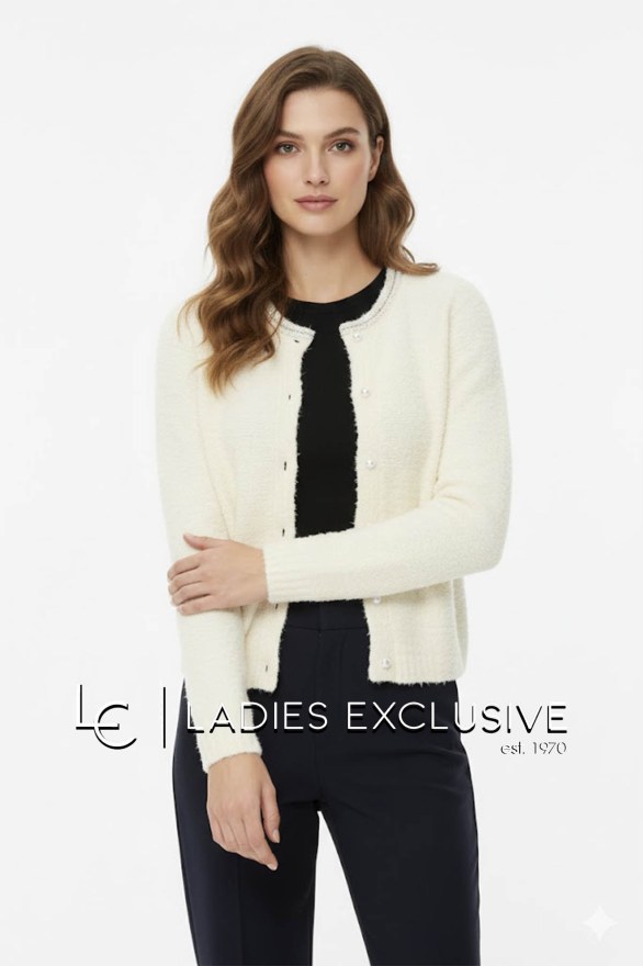 FRANSA Ζακέτα πλεκτή με πέρλες