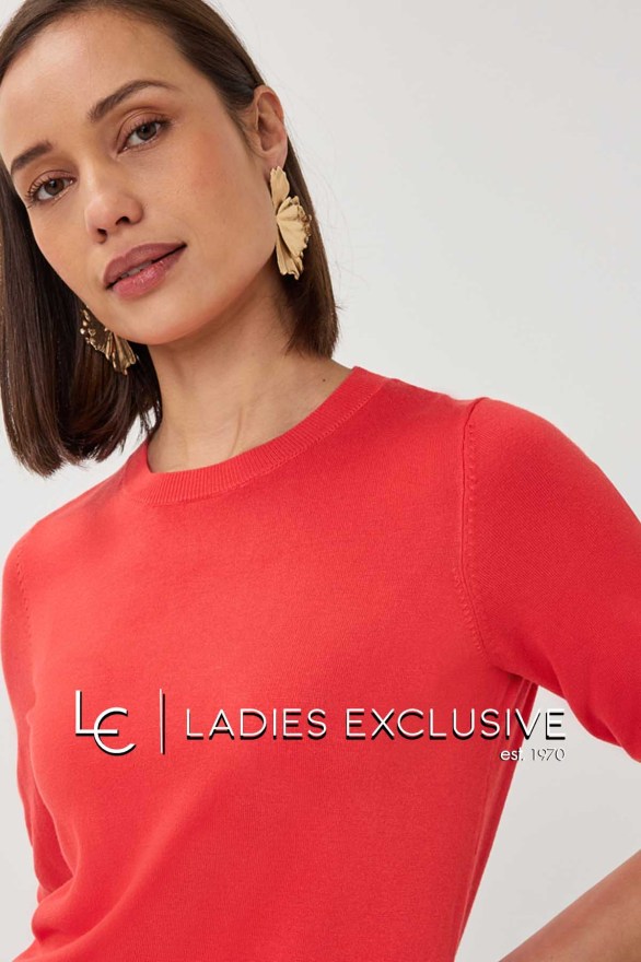 ESQUALO Μπλούζα πλεκτή με μανίκι 3/4