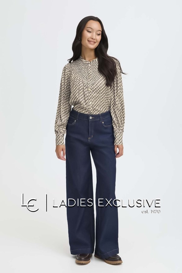 FRANSA Πουκάμισο ριχτό χωρίς πέτο