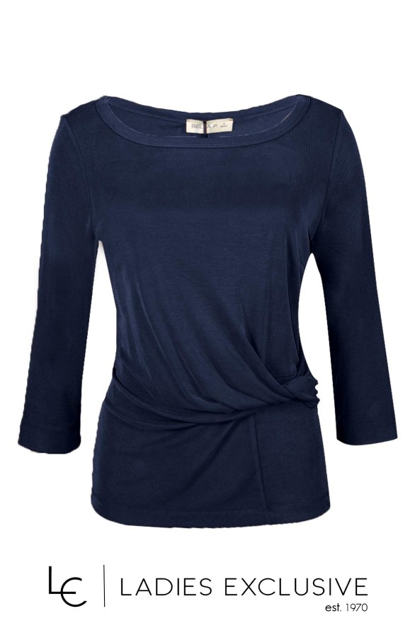 BELLA P. Μπλούζα με ιδιαίτερο ντραπέ σχέδιο