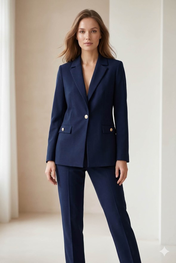 ESTEL Σακάκι κρεπ με μονό κουμπί