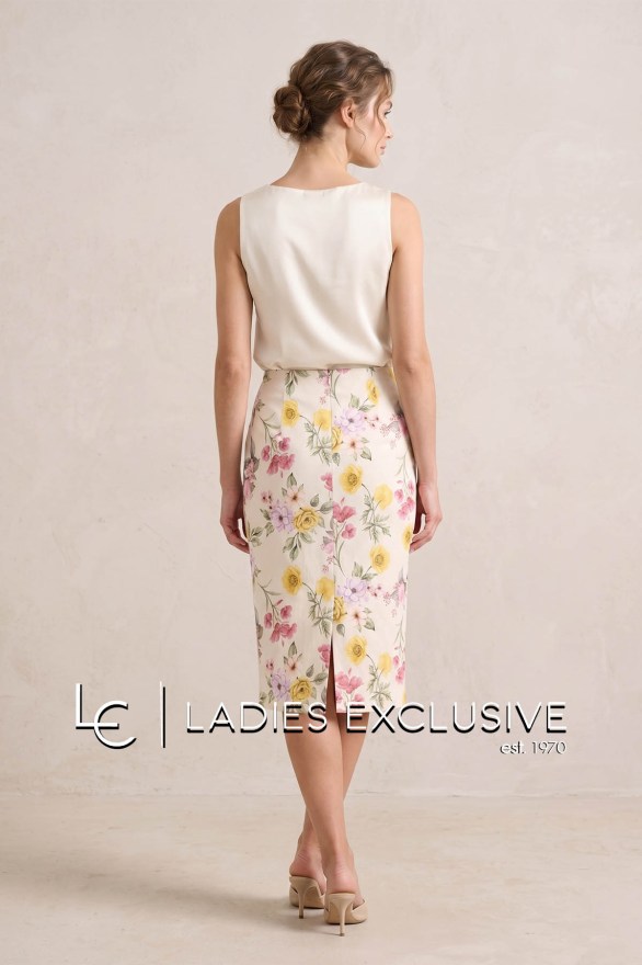 BELLA P. Φούστα βαμβακερη φλοράλ