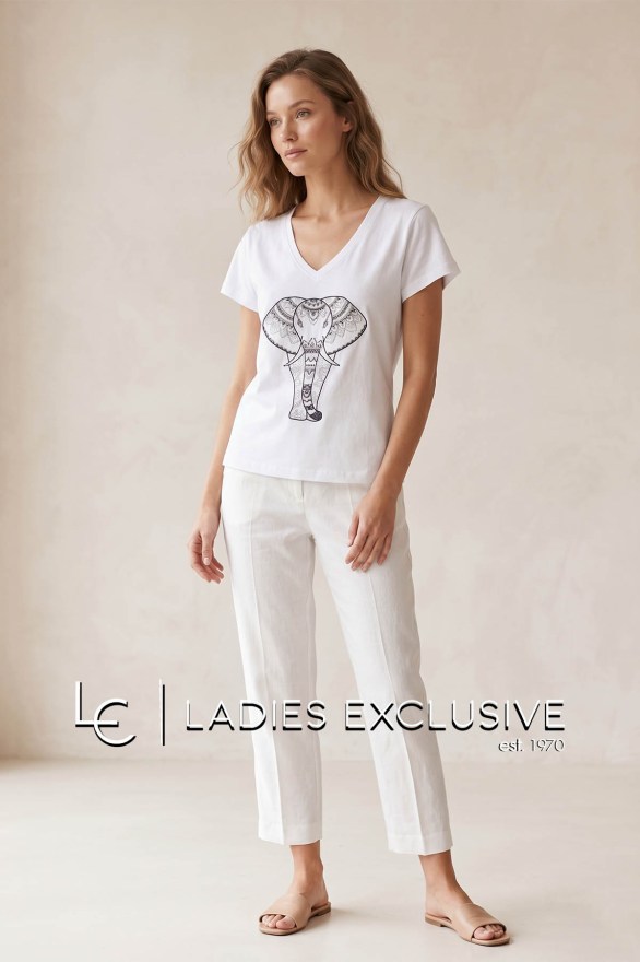 NICOLA Μπλούζα κοντομάνικη με σχέδιο ελέφαντα