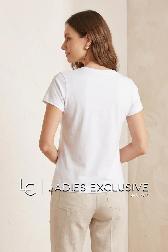 NICOLA Μπλούζα κοντομάνικη με κεντημένο ποδήλατο