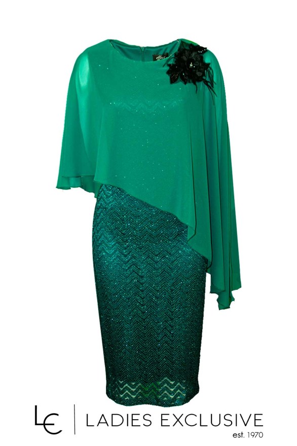 EFFECT Φόρεμα βραδινό με μπέρτα μουσελίνα