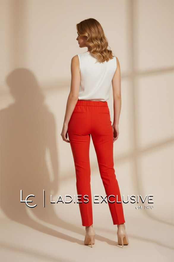 BELLA P. Παντελόνι κρεπ με λάστιχο