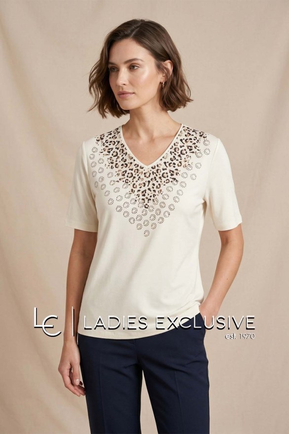 NICOLA Μπλούζα κοντομάνικη με v