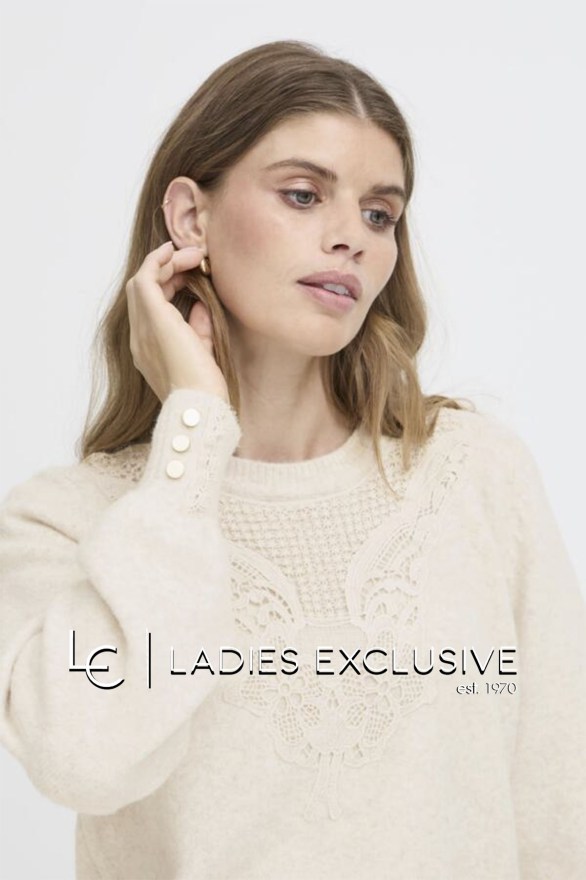 FRANSA Πουλόβερ με δαντέλα