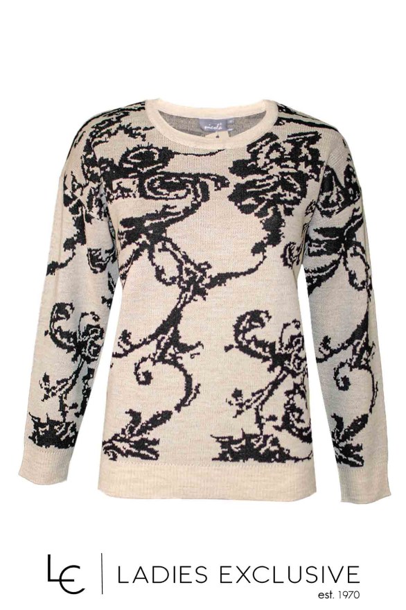 NICOLA Μπλούζα μάλλινη με σχέδια