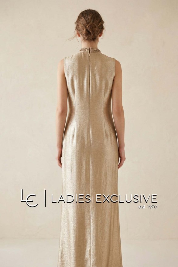 BELLA P. Φόρεμα αμάνικο μακρύ