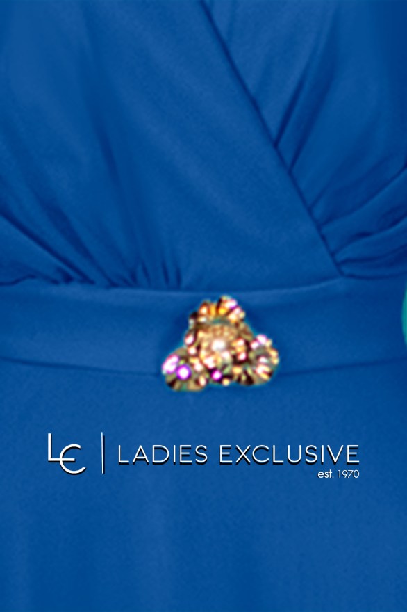 EFFECT Φόρεμα βραδινό κρουαζέ με μουσελίνα