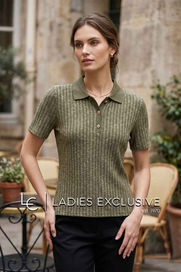 FRANSA Μπλούζα κοντομάνικη πλεκτή