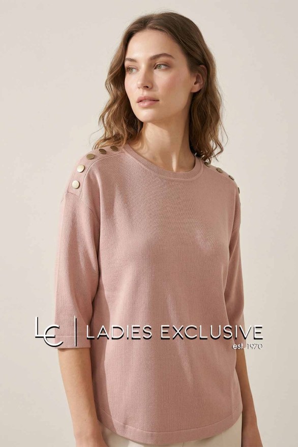 FRANSA Μπλούζα πλεκτή με μανίκι 3/4