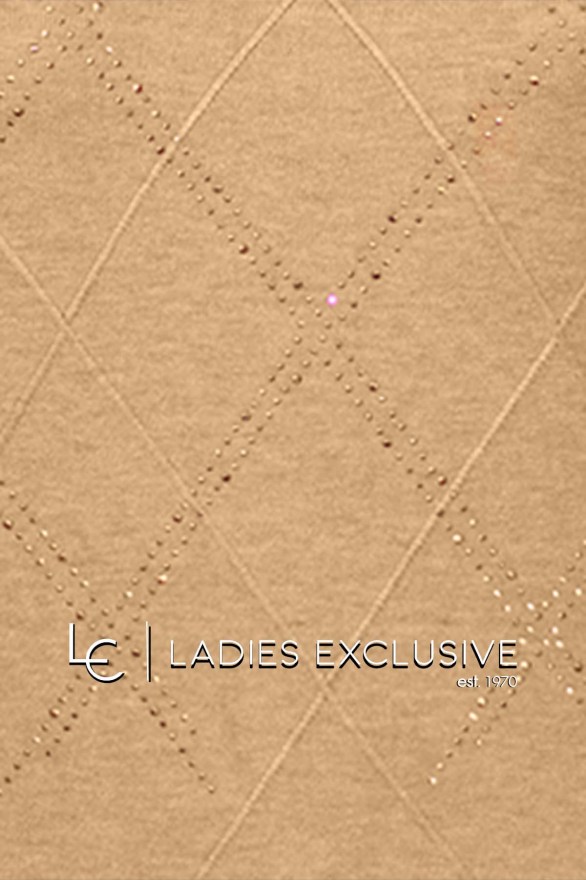 TRIPODE Μπλούζα πλεκτή με ρόμβους και στρας