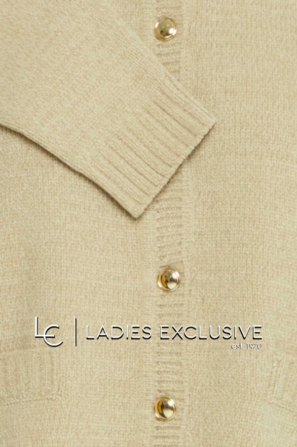 FRANSA Ζακέτα σενίλ με κουμπιά