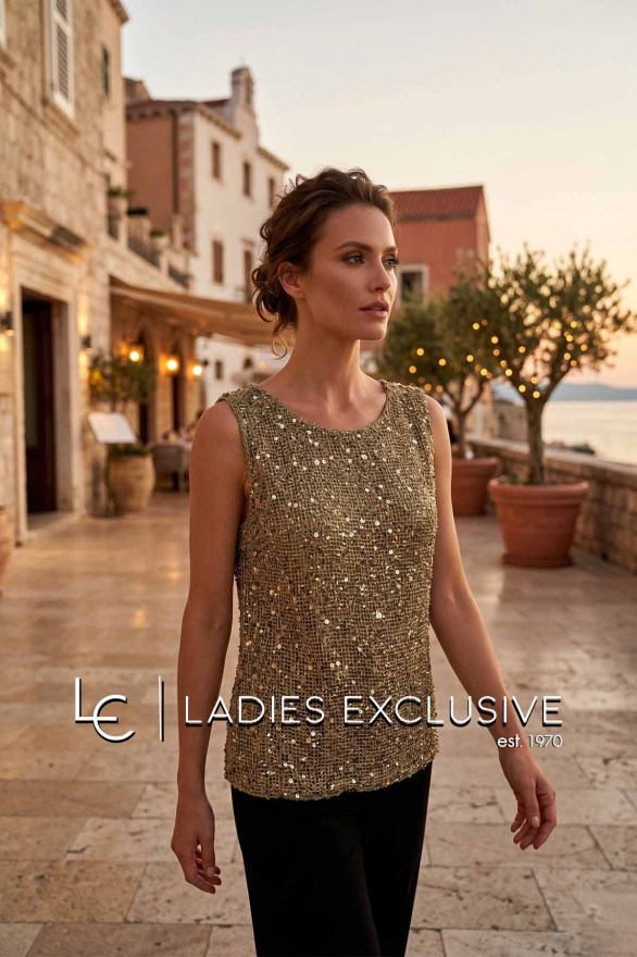 ESTEL Τοπ αμάνικο πλεκτό