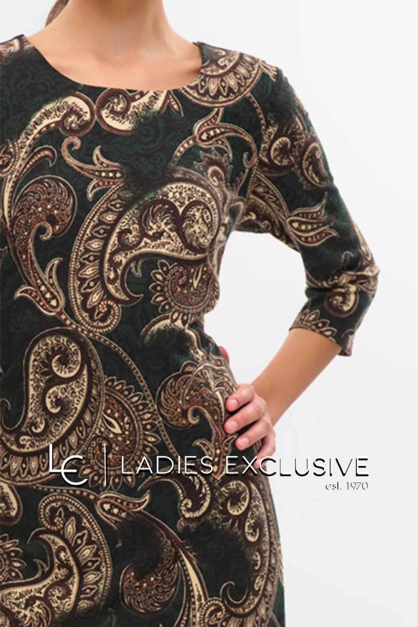 FIBES Φόρεμα πλεκτό με λαχούρι