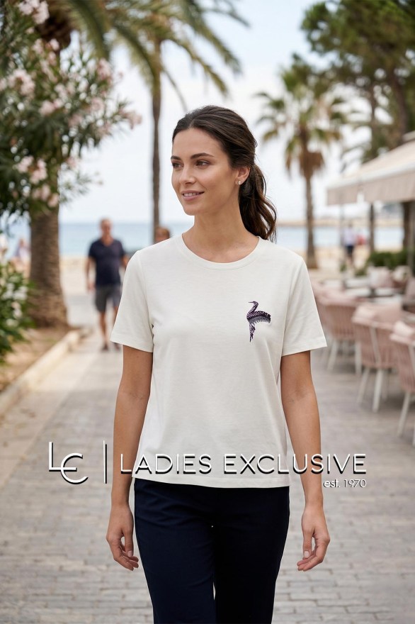 NICOLA Μπλούζα κοντομάνικη με κύκνο