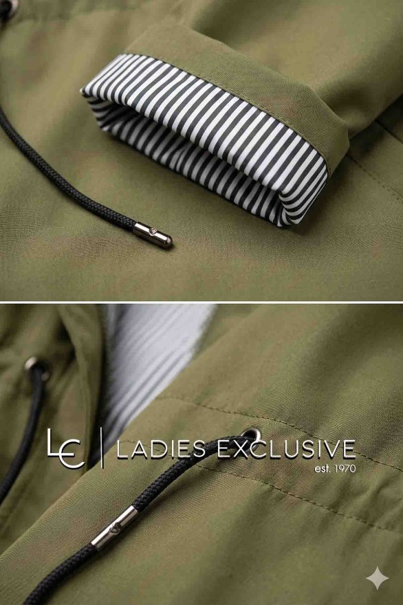 FIBES Μπουφάν αντιανεμικό με κουκούλα