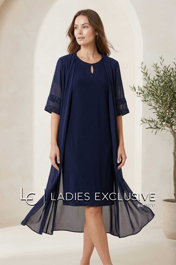 FIBES Φόρεμα βραδινό με τουνίκ