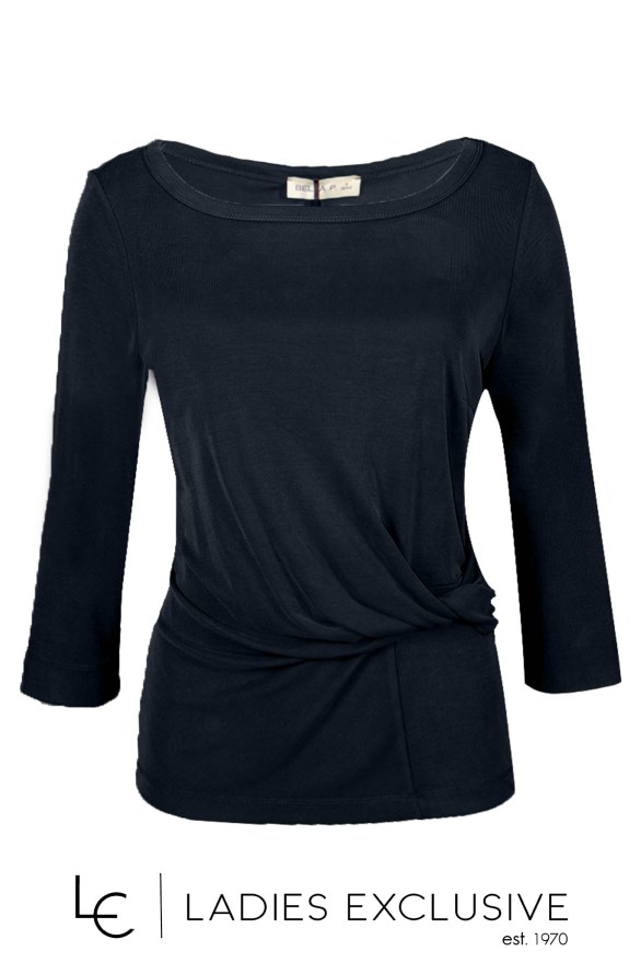 BELLA P. Μπλούζα με ιδιαίτερο ντραπέ σχέδιο