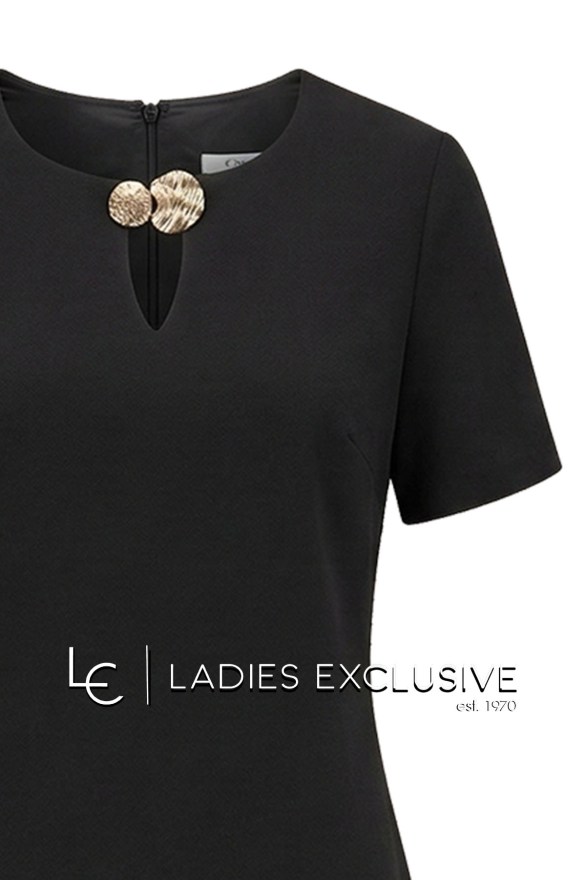 FIBES Φόρεμα κρεπ σε ίσια γραμμή