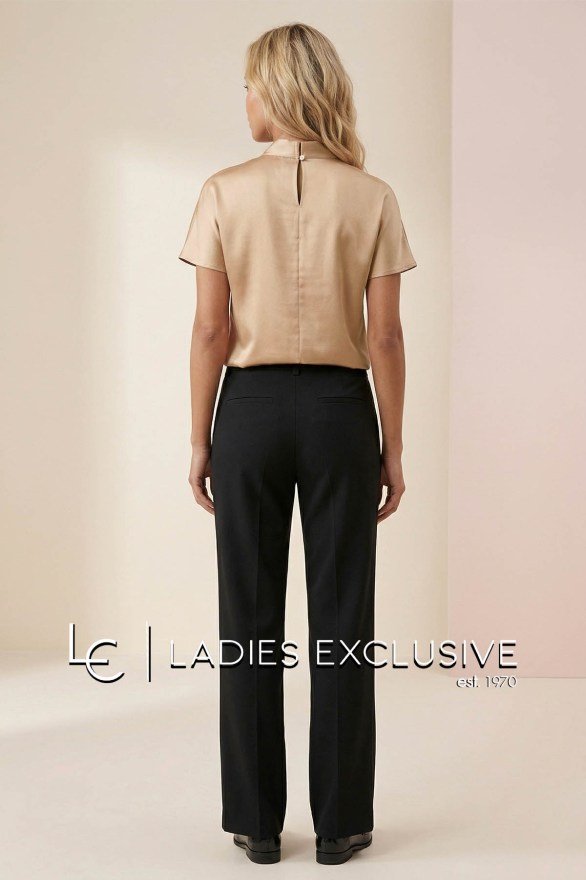 EFFECT Μπλούζα σατέν κοντομάνικη