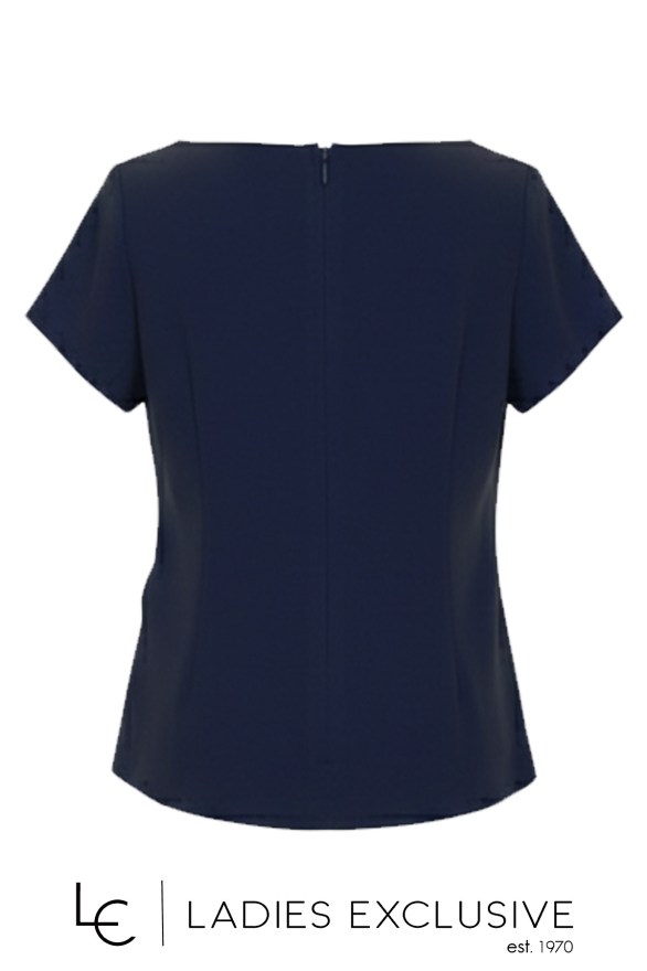 BELLA P. Μπλούζα κοντομάνικη κρεπ