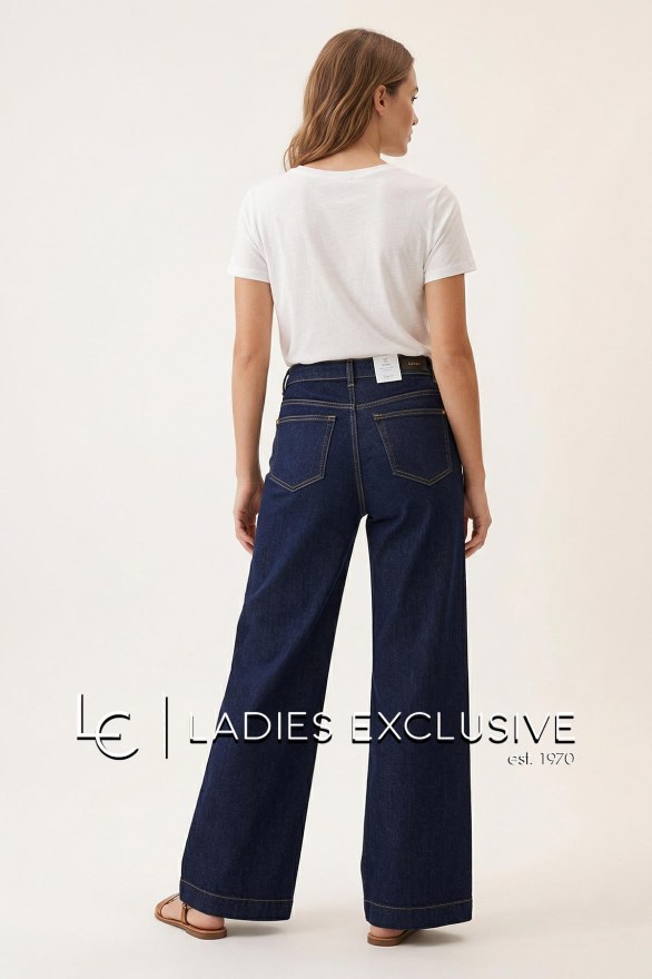 FRANSA Παντελόνι τζην wide leg