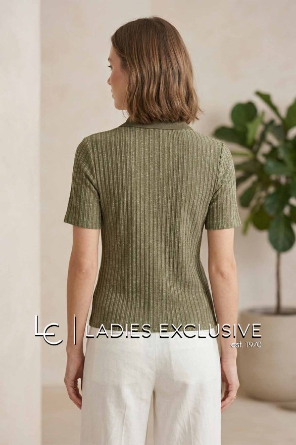 FRANSA Μπλούζα κοντομάνικη πλεκτή