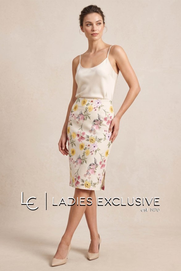 BELLA P. Φούστα βαμβακερη φλοράλ