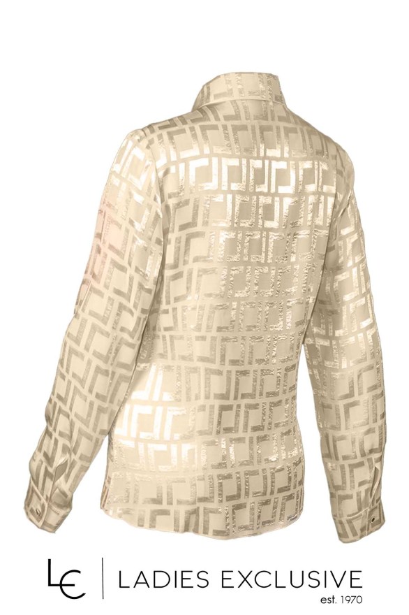 ESTEL Πουκάμισο με σατέν ανάγλυφα σχέδια