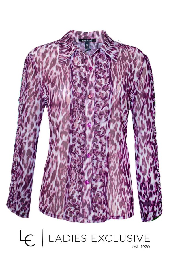 ESTEL Πουκάμισο σιθρού animal print