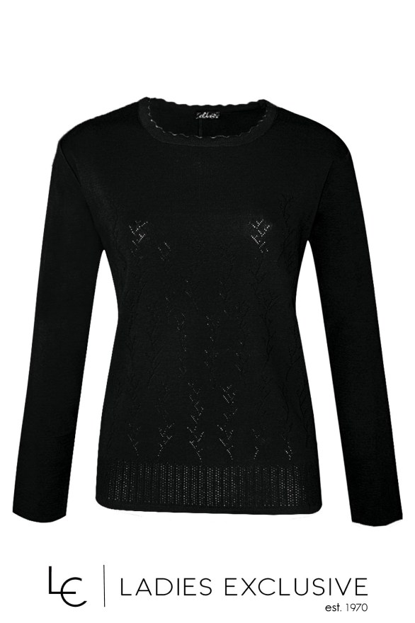 ELIN Μπλούζα μάλλινη με ανάγλυφα κλαδιά