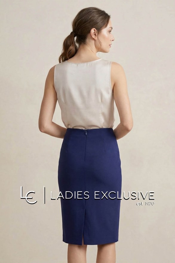 ESTEL Φούστα κρεπ σε ίσα γραμμή