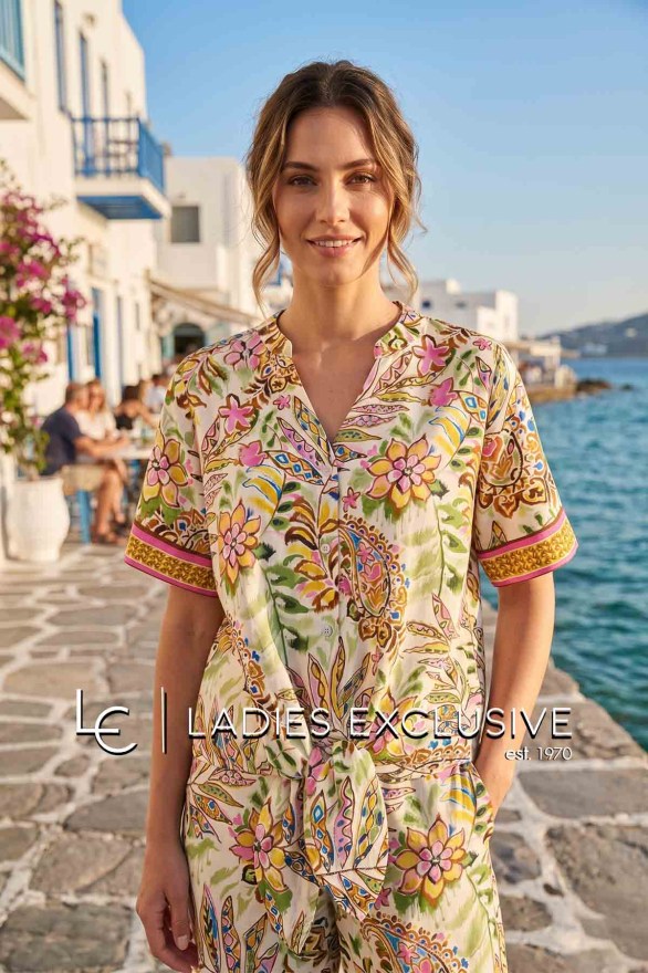 ESQUALO Πουκάμισο crop κοντομάνικο