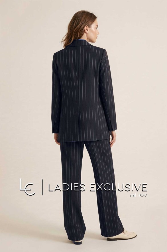 FIBES Παντελόνι κρεπ σε άνετη γραμμή