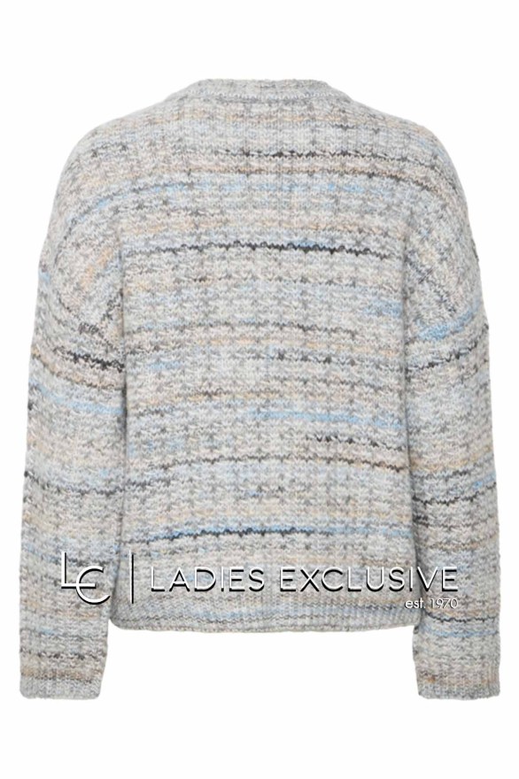 FRANSA Ζακέτα πλεκτή ζακάρ με τρουκς