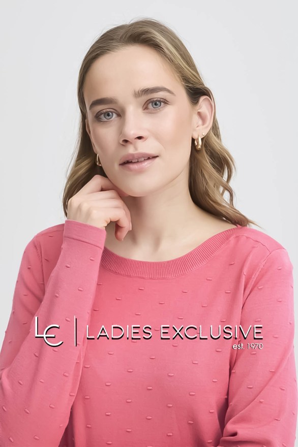 FRANSA Μπλούζα πλεκτή με ανάγλυφες κουκίδες