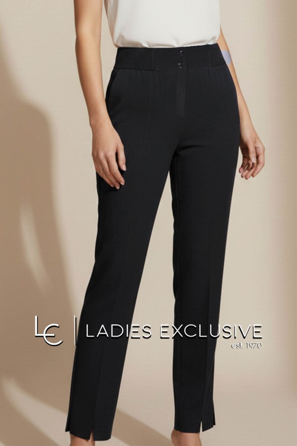 BELLA P. Παντελόνι κρεπ με λάστιχο