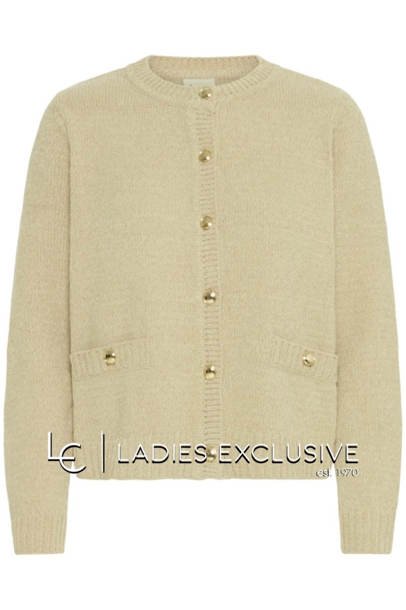 FRANSA Ζακέτα σενίλ με κουμπιά