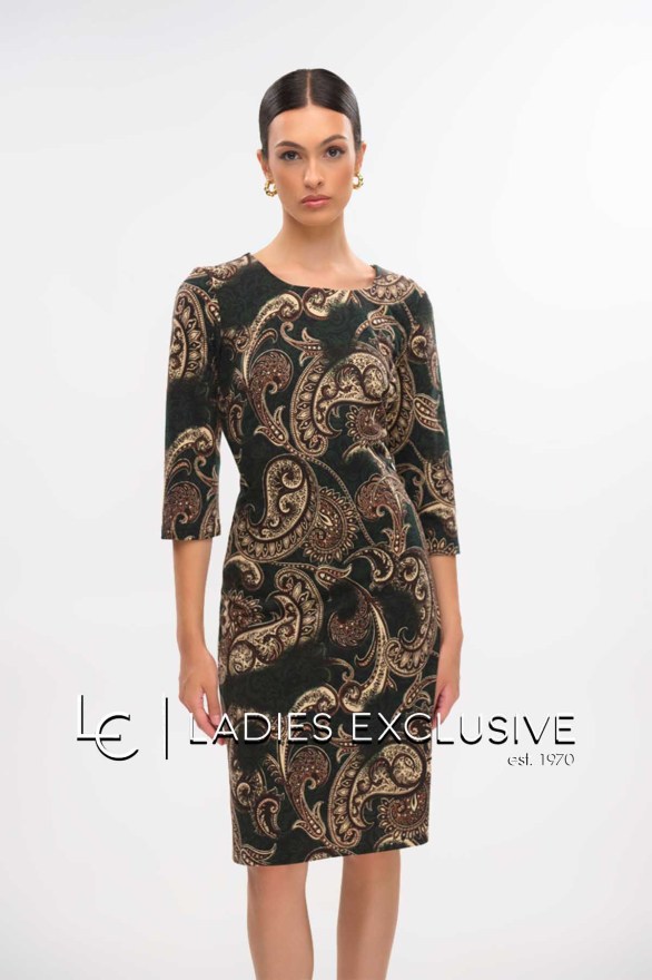 FIBES Φόρεμα πλεκτό με λαχούρι