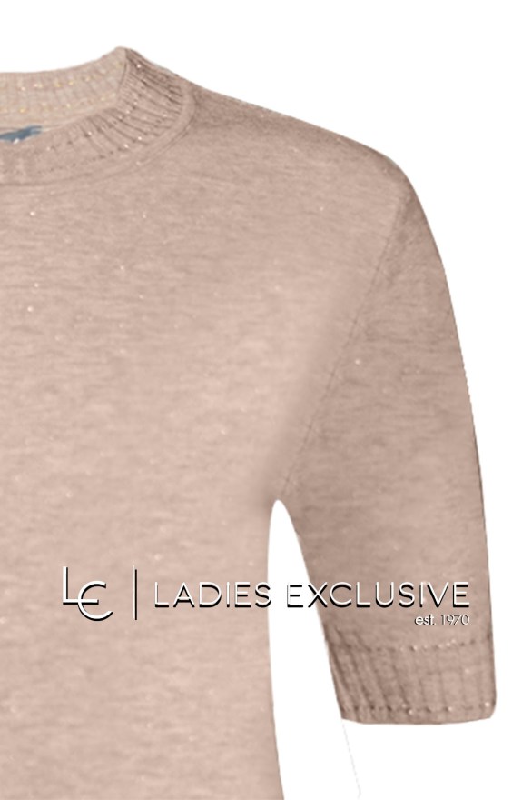 NICOLA Μπλούζα κοντομάνικη με ασημοκλωστή