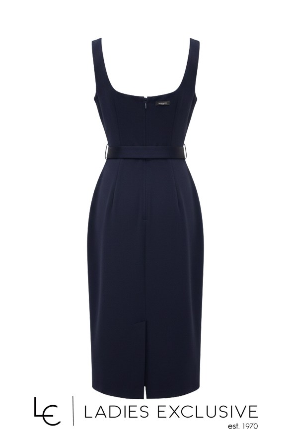 BELLA P. Φόρεμα κρεπ με ράντα