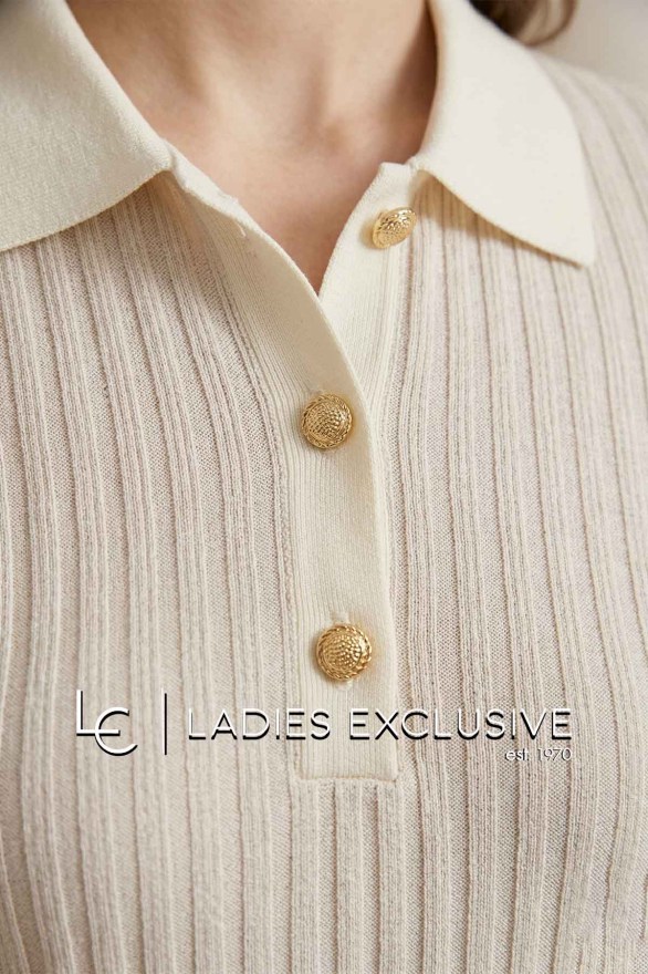 FRANSA Μπλούζα κοντομάνικη πλεκτή