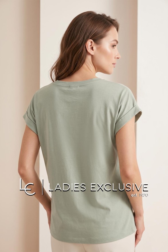 FRANSA Μπλούζα t-shirt με στάμπα αφηρημένο λουλούδι
