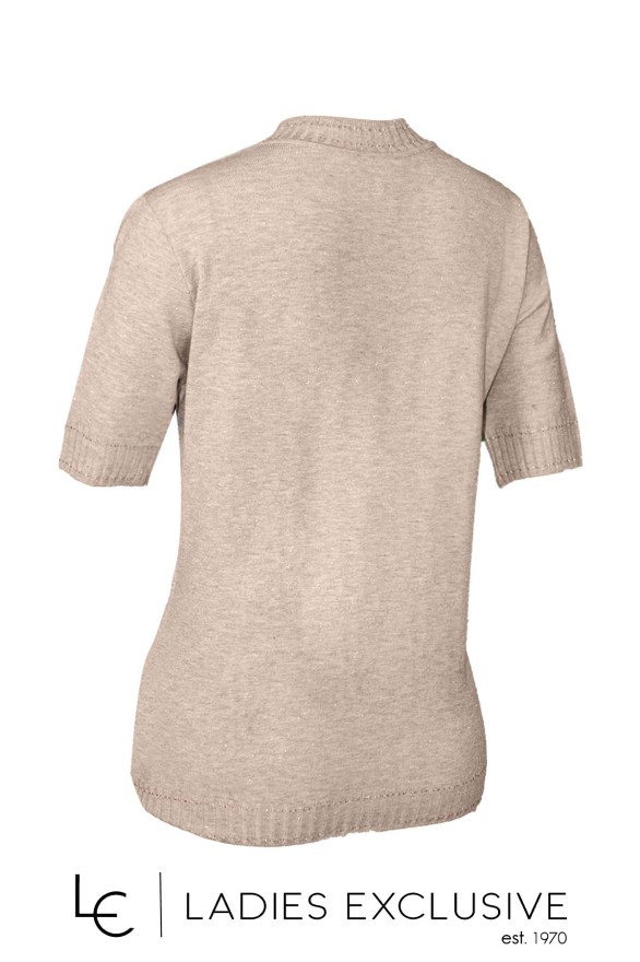 NICOLA Μπλούζα κοντομάνικη με ασημοκλωστή