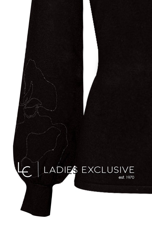 TRIPODE Μπλούζα πλεκτή με κεντημα λουλούδι