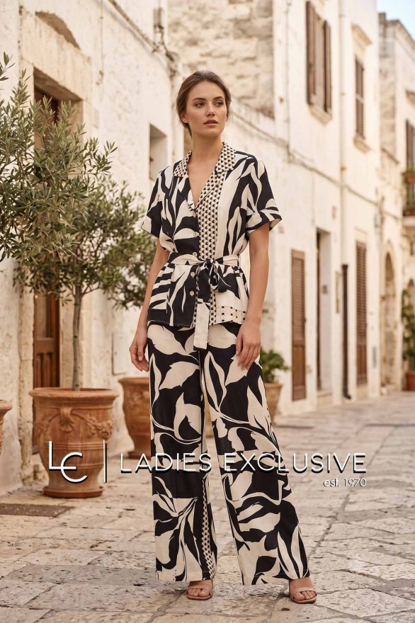 BELLA P. Παντελόνα με λάστιχο