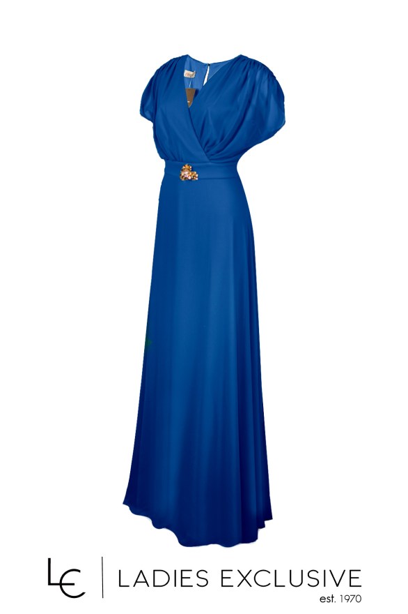 EFFECT Φόρεμα βραδινό κρουαζέ με μουσελίνα